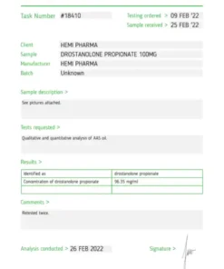 Alternative view of Hemi Pharma Masteron-P (Drostanolone) 100