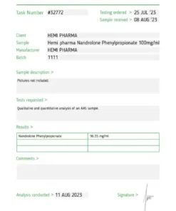Alternative view of Buy Hemi Pharma Nandrophenyl (NPP) 100mg