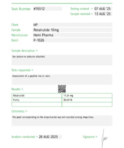 Alternative view of Hemi Pharma Retatrutide 10mg